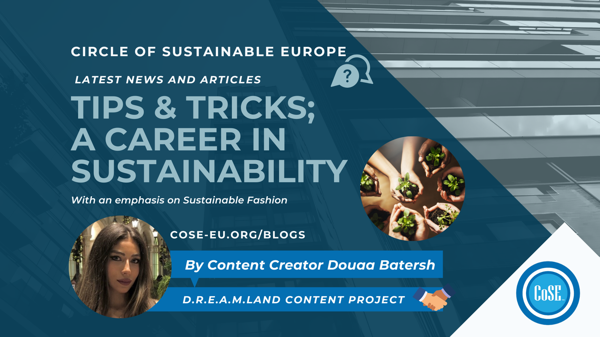 Tips & Tricks; a Career in Sustainability – Circle of Sustainable Europe